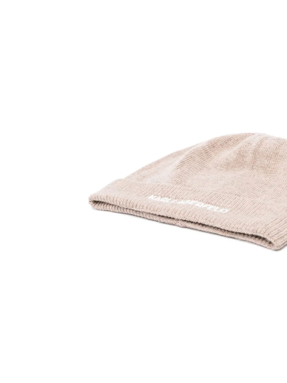 Karl Lagerfeld Muts met geborduurd logo - Beige