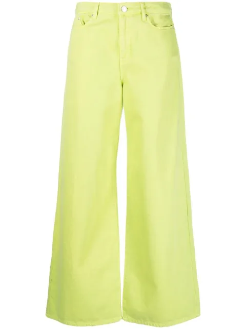 Karl Lagerfeld jeans anchos de tiro alto