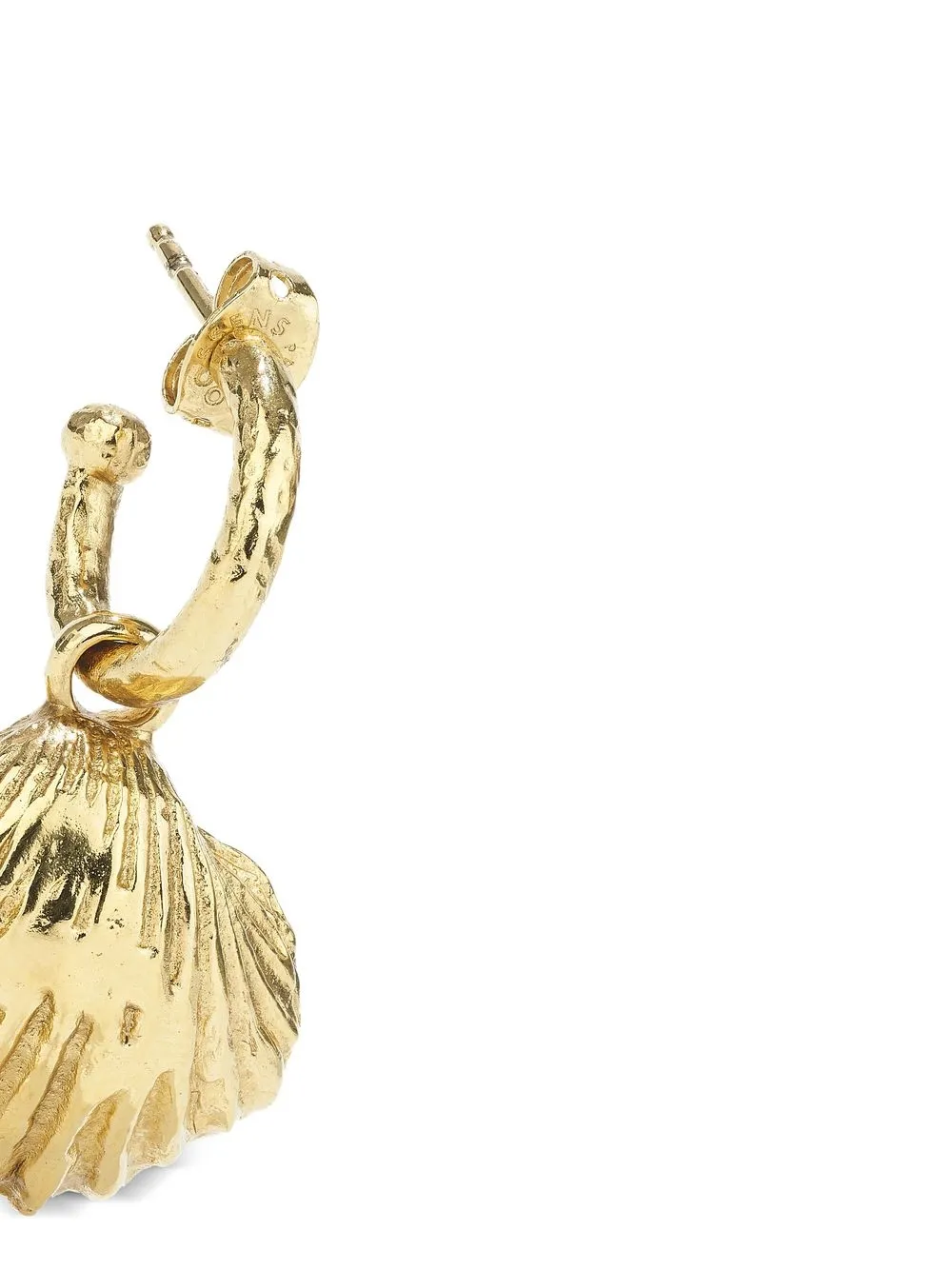 Goossens Maunaloa oorbel met schelp - Goud