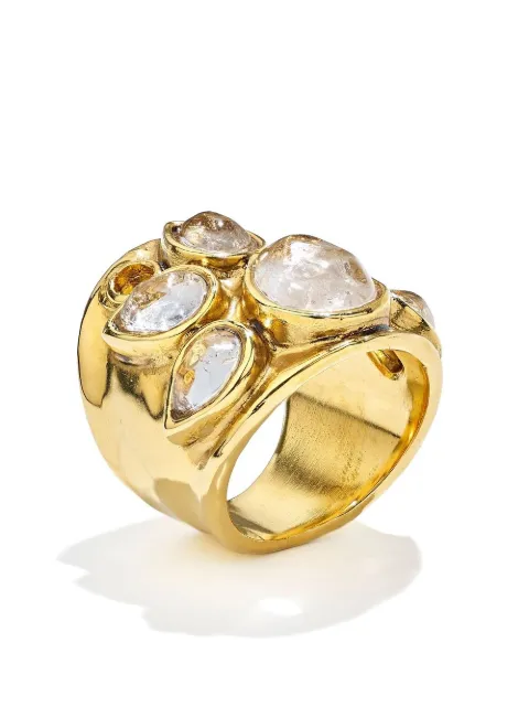 Goossens anillo Cachemire grande con cristales