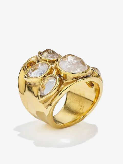 Goossens large Cachemire rock crystal ring