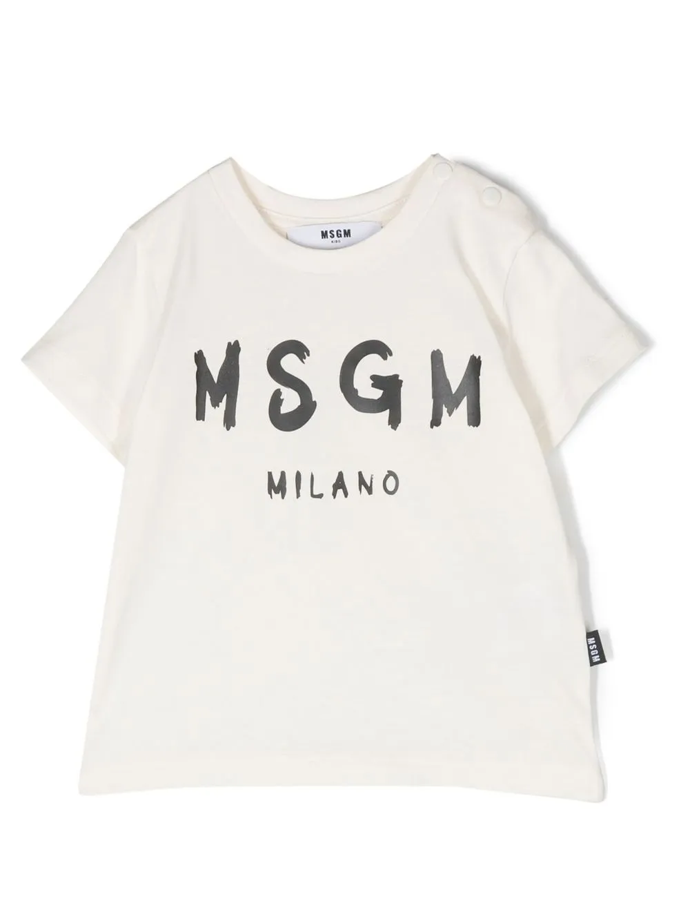 

MSGM Kids playera manga corta con logo estampado - Neutro