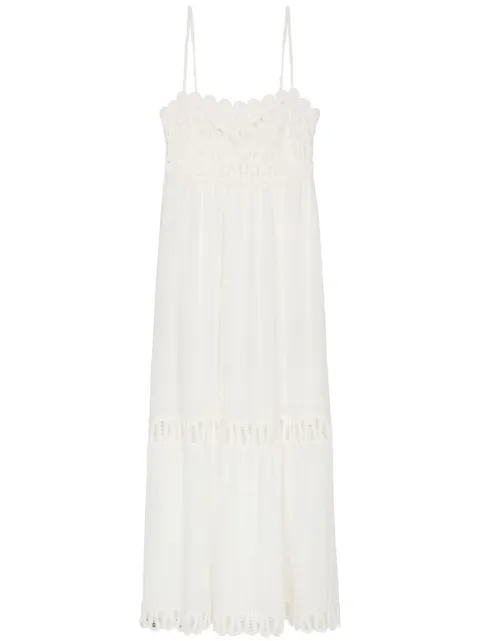 Simkhai sleeveless lace-embellished dress