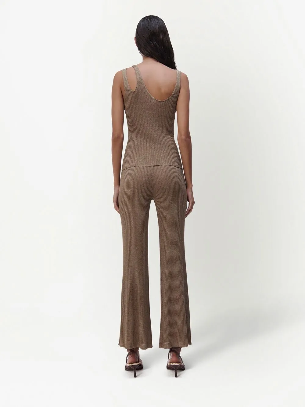 Simkhai Saga Ribbed-knit Tank Top In Marigold