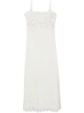 Simkhai sleeveless lace midi dress - White