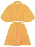 Simkhai Aulora cutout poplin minidress - Yellow