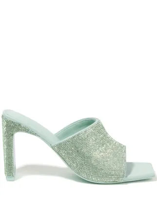 【Simkhai】 Asiaクリスタル-embellishedサンダル Asia crystal-embellished sandals in silver - Simkhai | Mytheresa