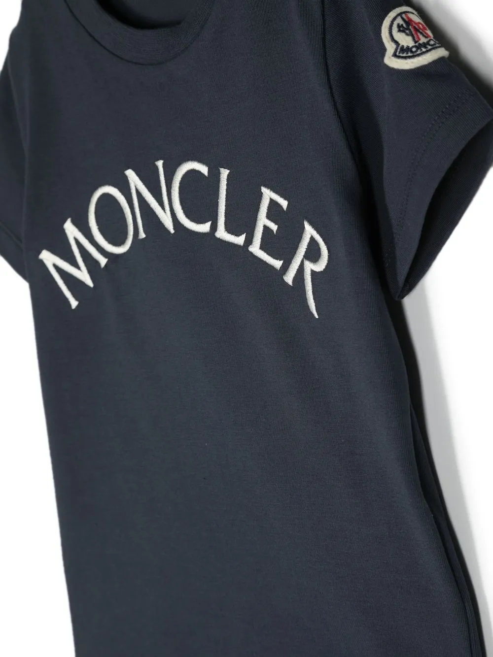  Moncler Enfant Camiseta Con Logo Estampado - Azul 