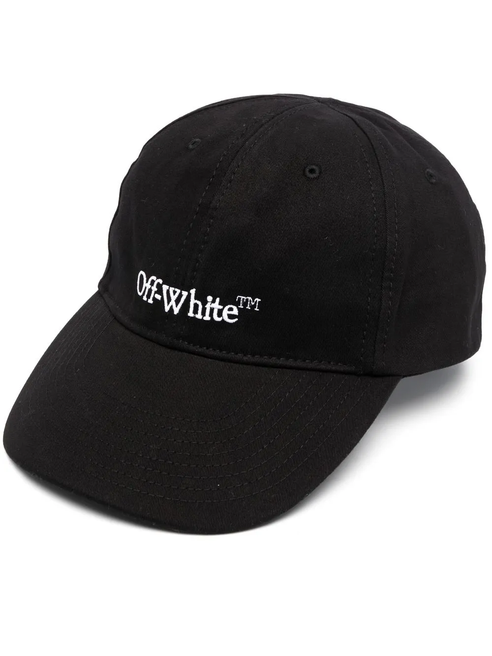 

Off-White logo-embroidered baseball cap - Black