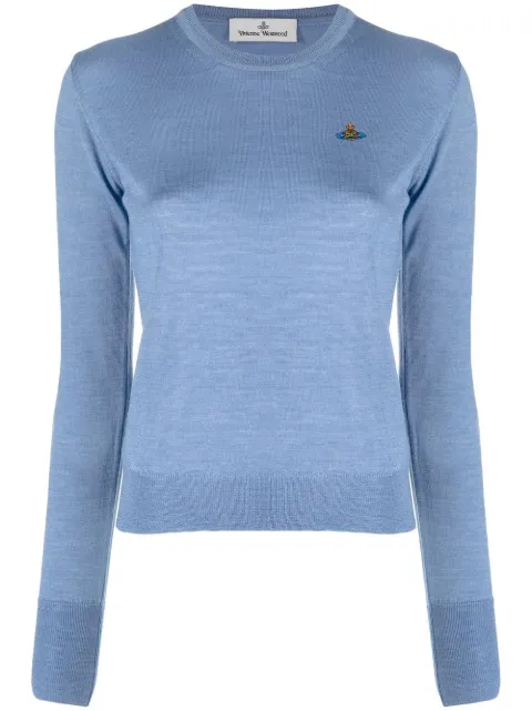 Vivienne Westwood Orb-embroidery fine-knit jumper