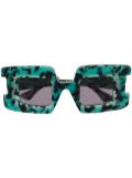 Kuboraum square-frame sunglasses - Blue