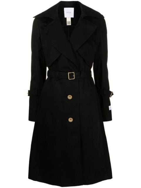 Patou belted single-breasted trench coat