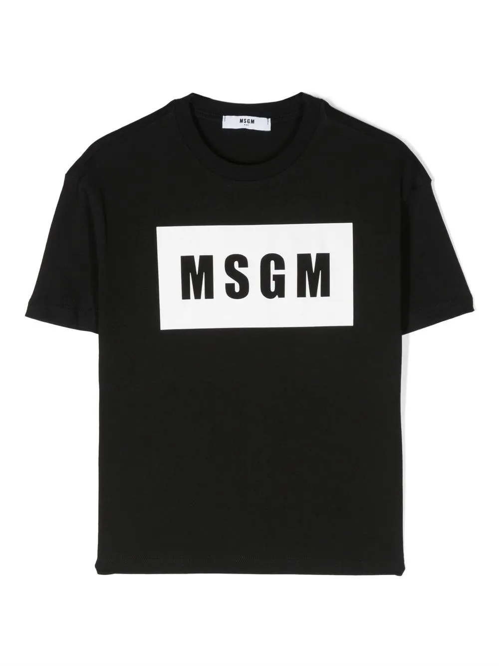 

MSGM Kids logo-print detail T-shirt - Black