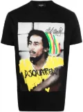 DSQUARED2 Bob Marley cotton T-shirt - Black