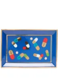 Jonathan Adler pill-motif porcelain tray - Blue