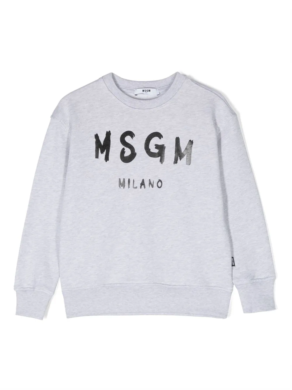 

MSGM Kids logo-print detail sweatshirt - Grey