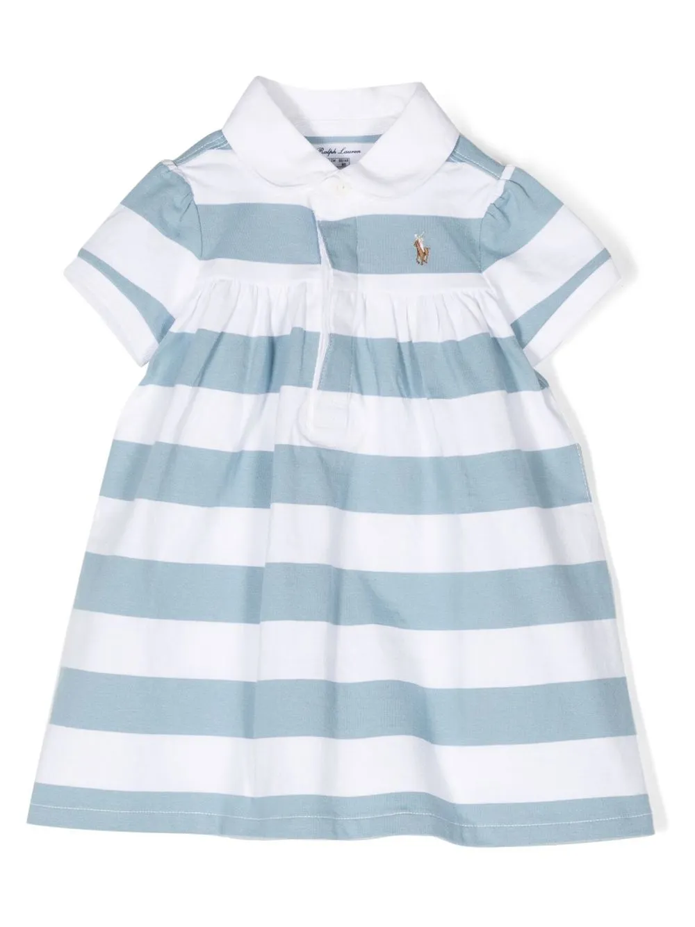 

Ralph Lauren Kids set de vestido con cuello de platera tipo polo - Azul