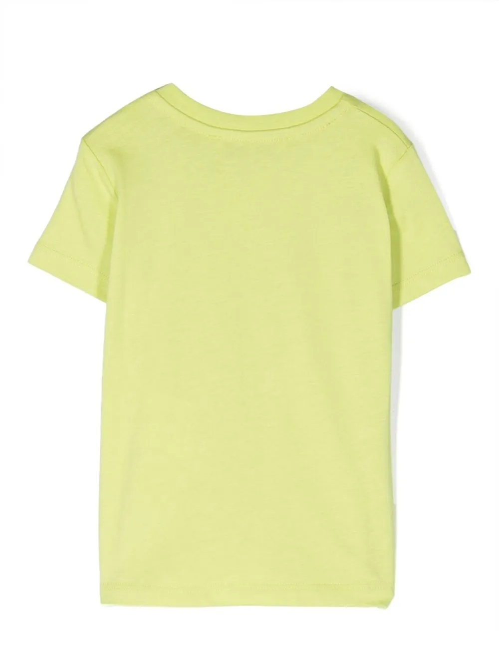 MSGM Kids T-shirt met logoprint - Groen