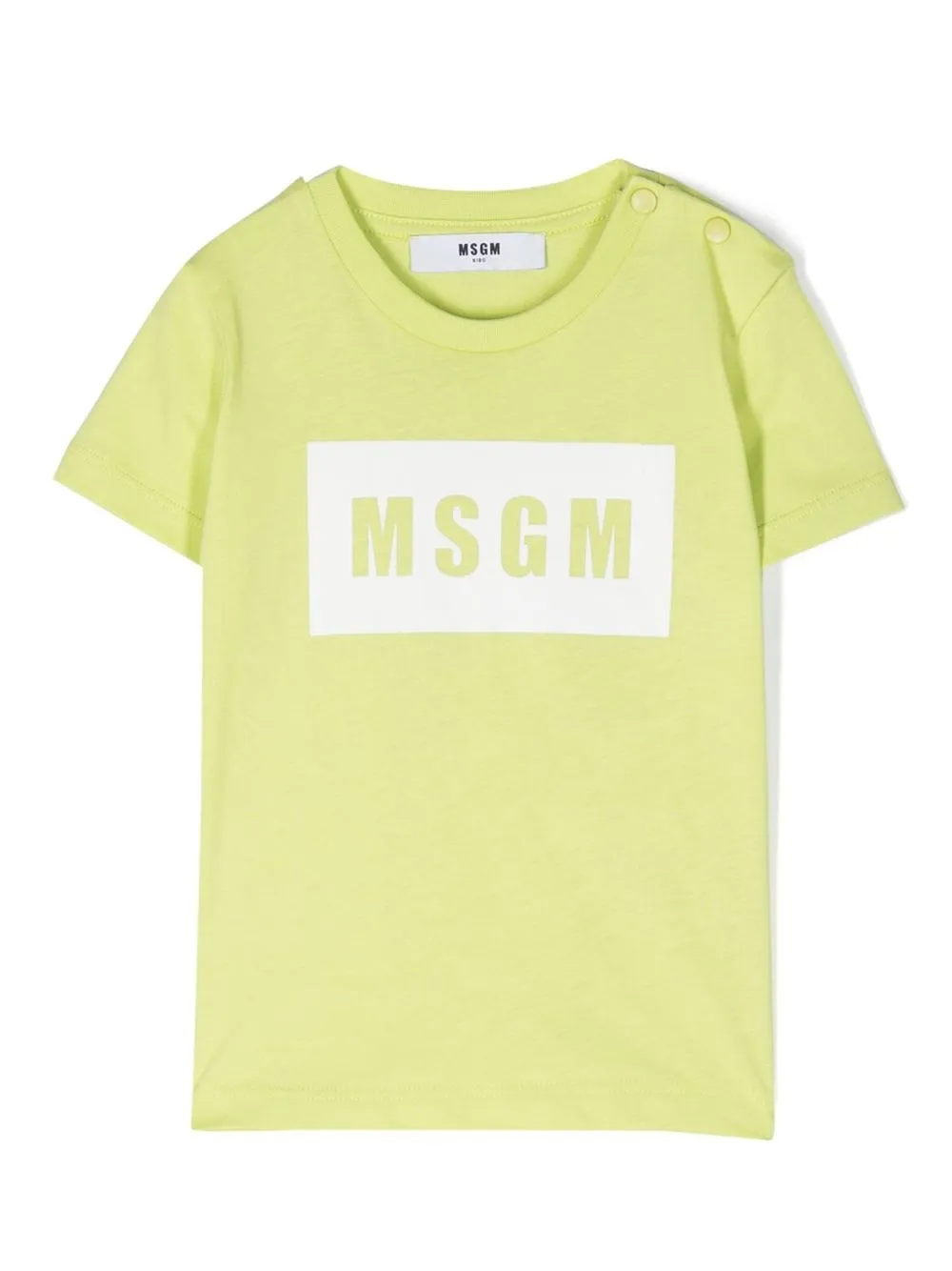 

MSGM Kids logo-print short-sleeve T-shirt - Green