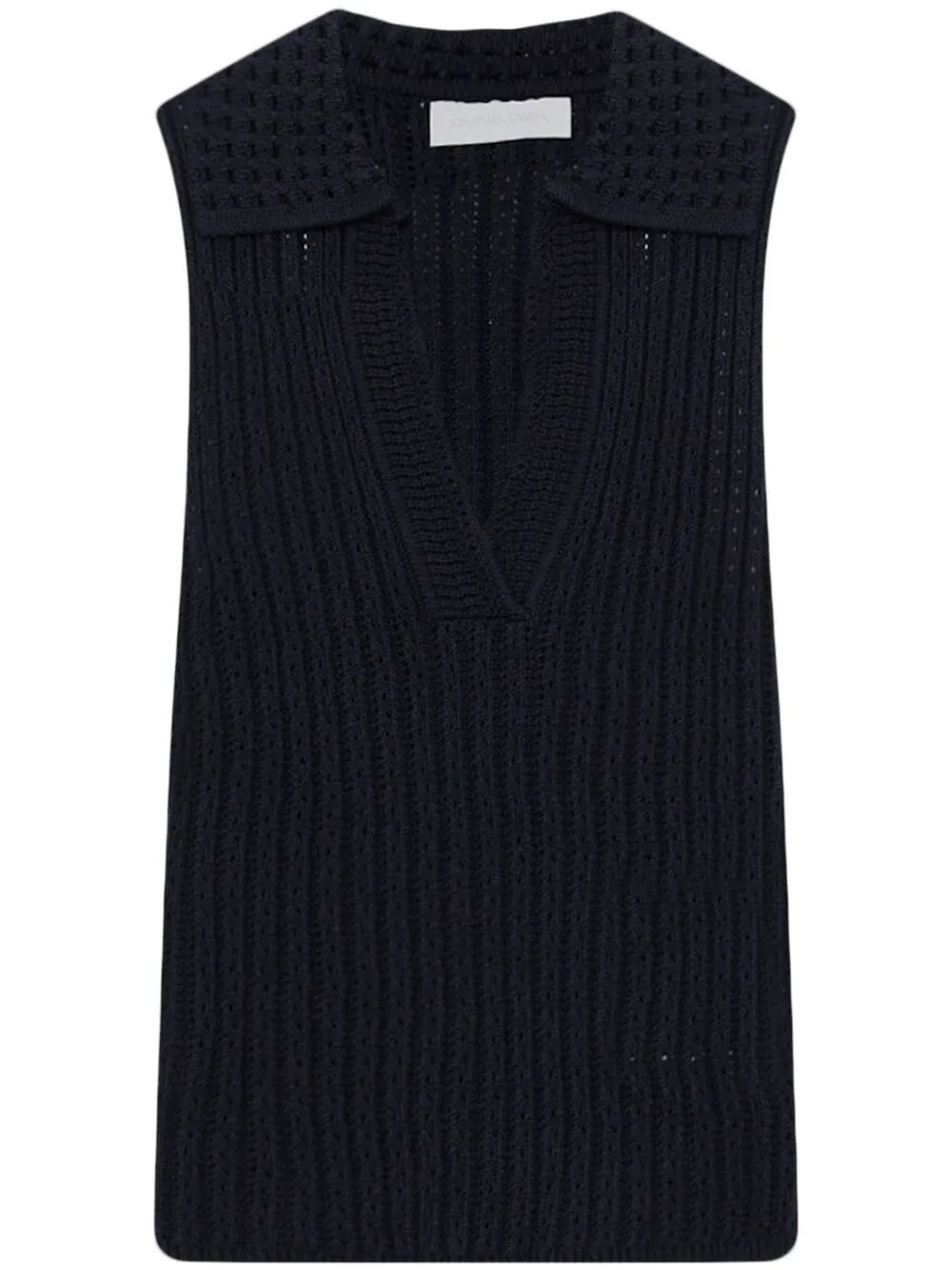 

Simkhai Imani pointelle-knit tank top - MIDNIGHT