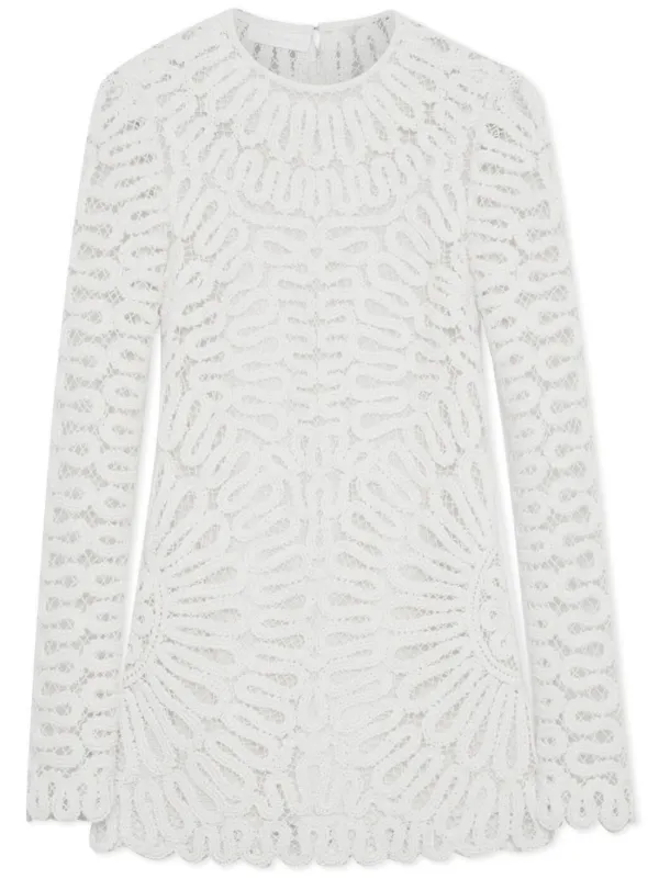 Jonathan Simkhai McCall Cage Crochet Mini Dress - White