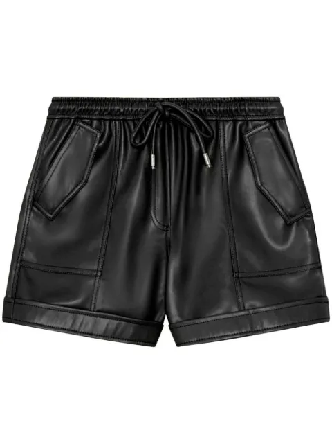 Simkhai Doah faux-leather shorts