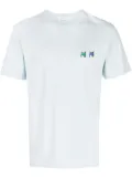 Maison Kitsuné fox-patch cotton T-shirt - Blue
