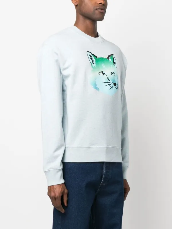 Maison Kitsuné Vibrant Fox Head Sweatshirt - Farfetch