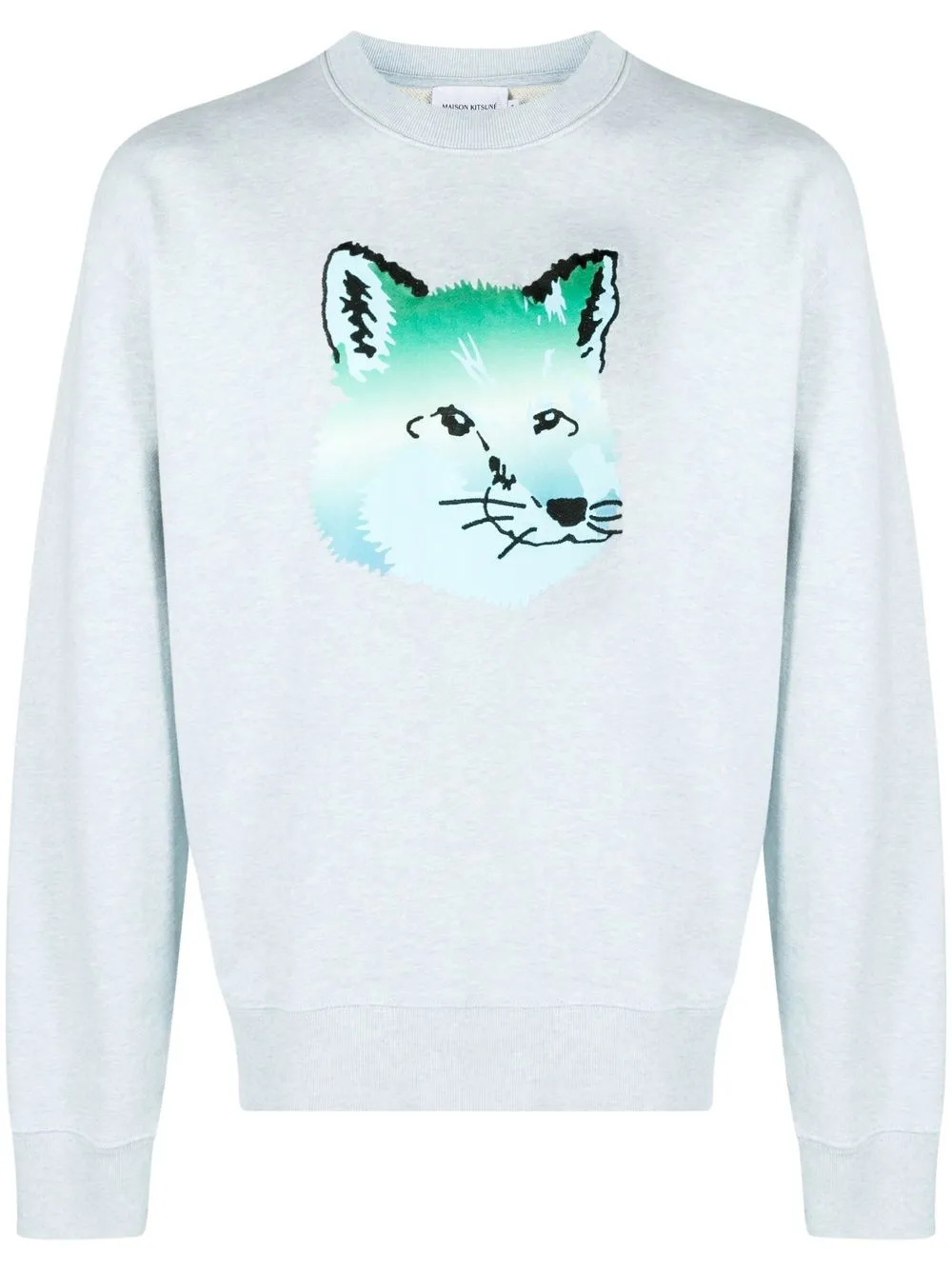 

Maison Kitsuné Vibrant Fox Head sweatshirt - Blue