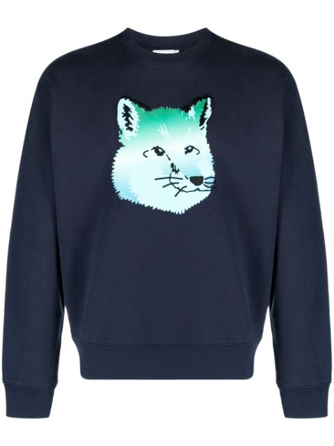 Maison Kitsune Vibrant Fox Head-print sweatshirt Men