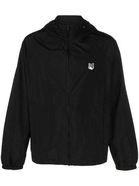 Maison Kitsuné logo-patch zip-up jacket
