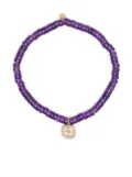 Sydney Evan 14kt yellow gold Starburst amethyst bracelet - Purple