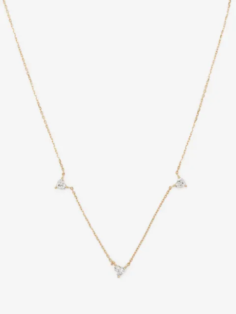 Adina Reyter 14kt yellow gold Love diamond necklace