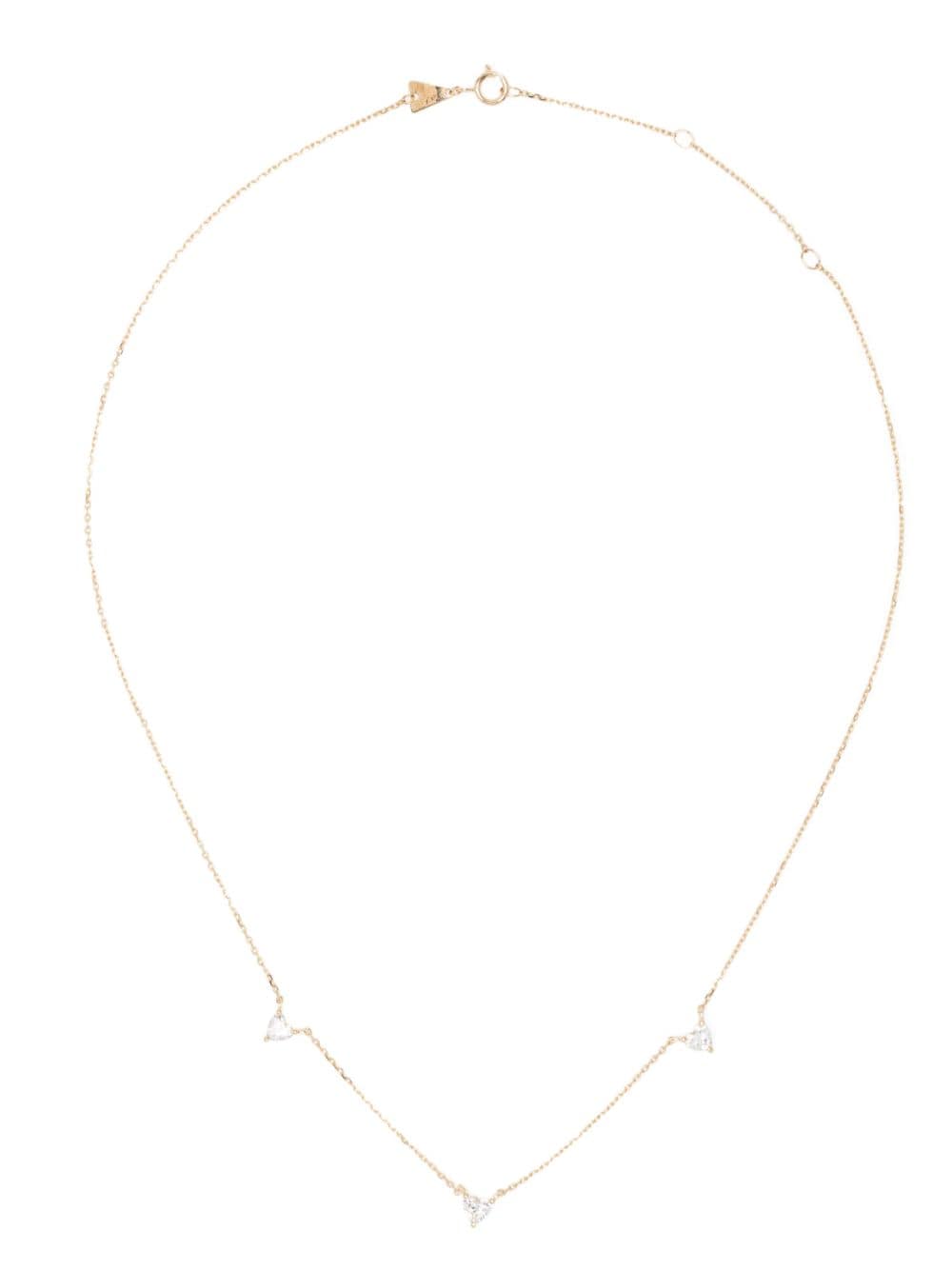 Shop Adina Reyter 14kt Yellow Gold Love Diamond Necklace