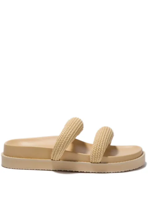 Simkhai Lupita raffia flat sandals