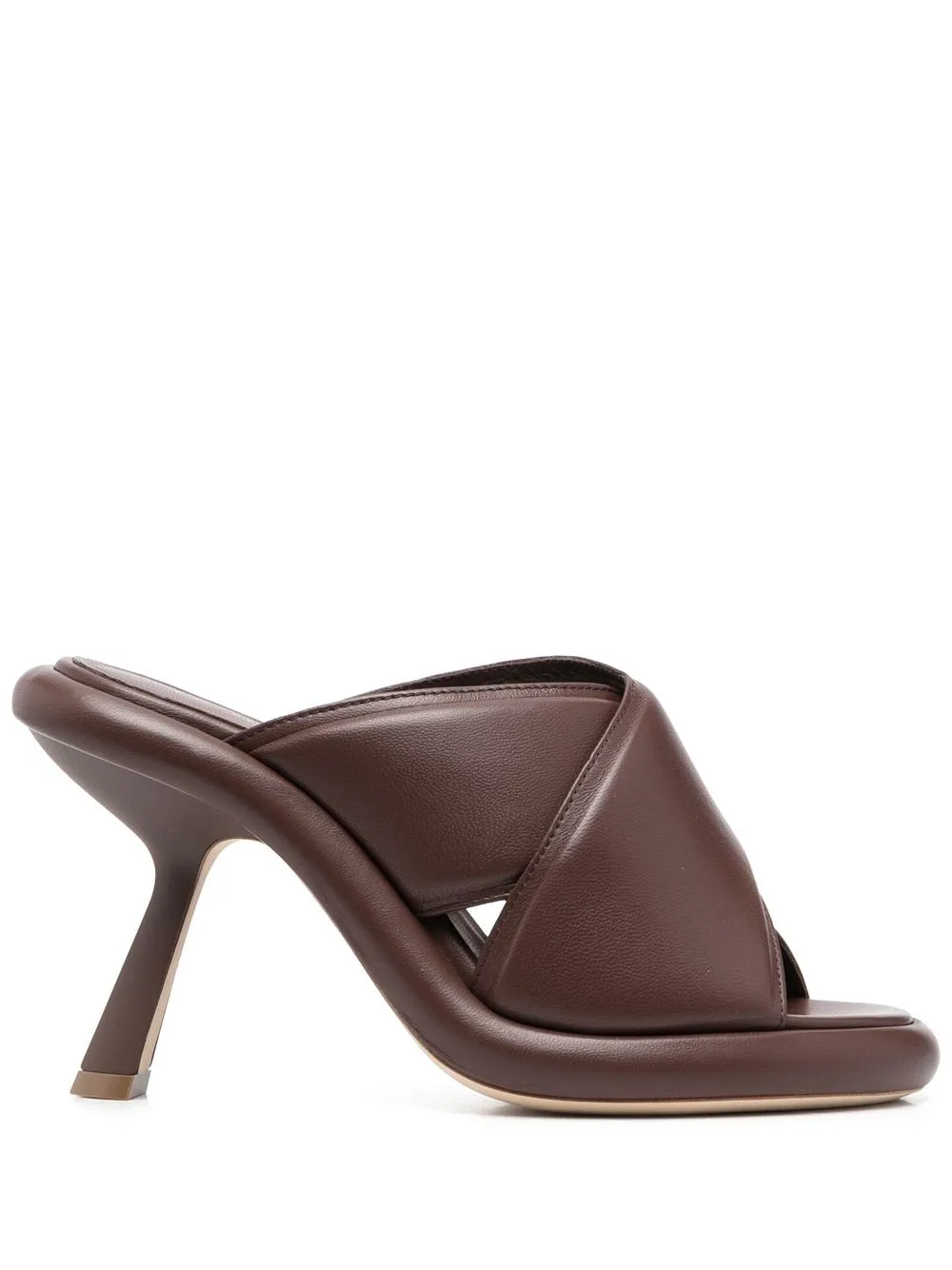 VIC MATIE CROSSOVER-STRAP LEATHER MULES