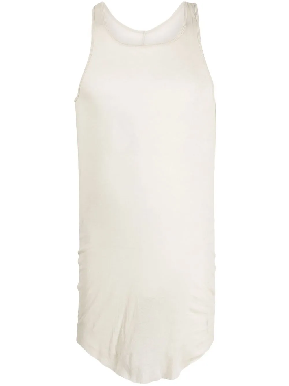 

Rick Owens longline scoop-neck tank top - Neutrals