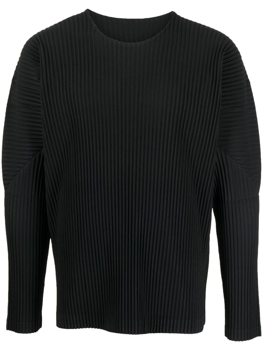 

Homme Plissé Issey Miyake long-sleeve plissé T-shirt - Black