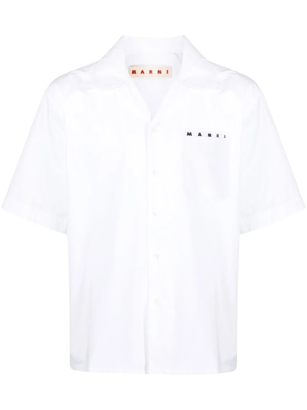 

Marni logo chest-pocket polo shirt - White