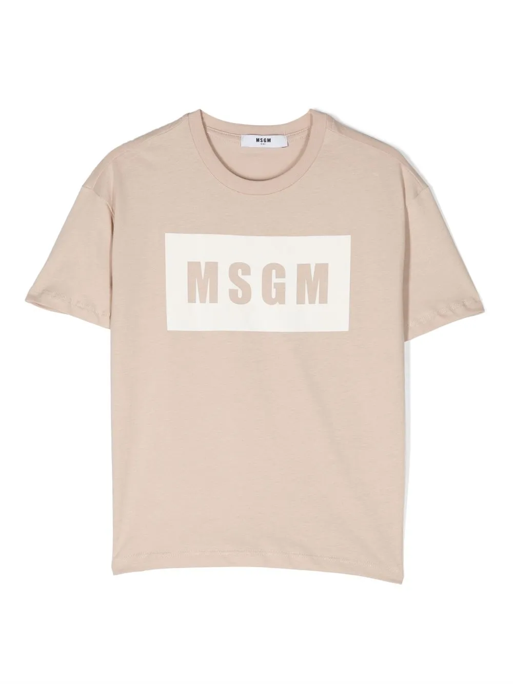 

MSGM Kids logo-print short-sleeve T-shirt - Neutrals