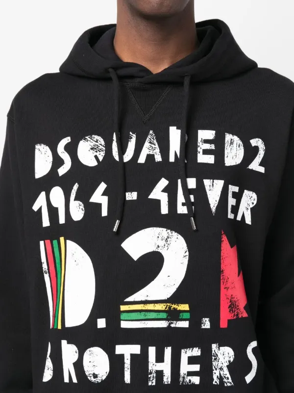 【DSQUARED2 】 ロゴプリント コットンパーカー DSQUARED2(ディースクエアード) BIGロゴパーカー（パーカー