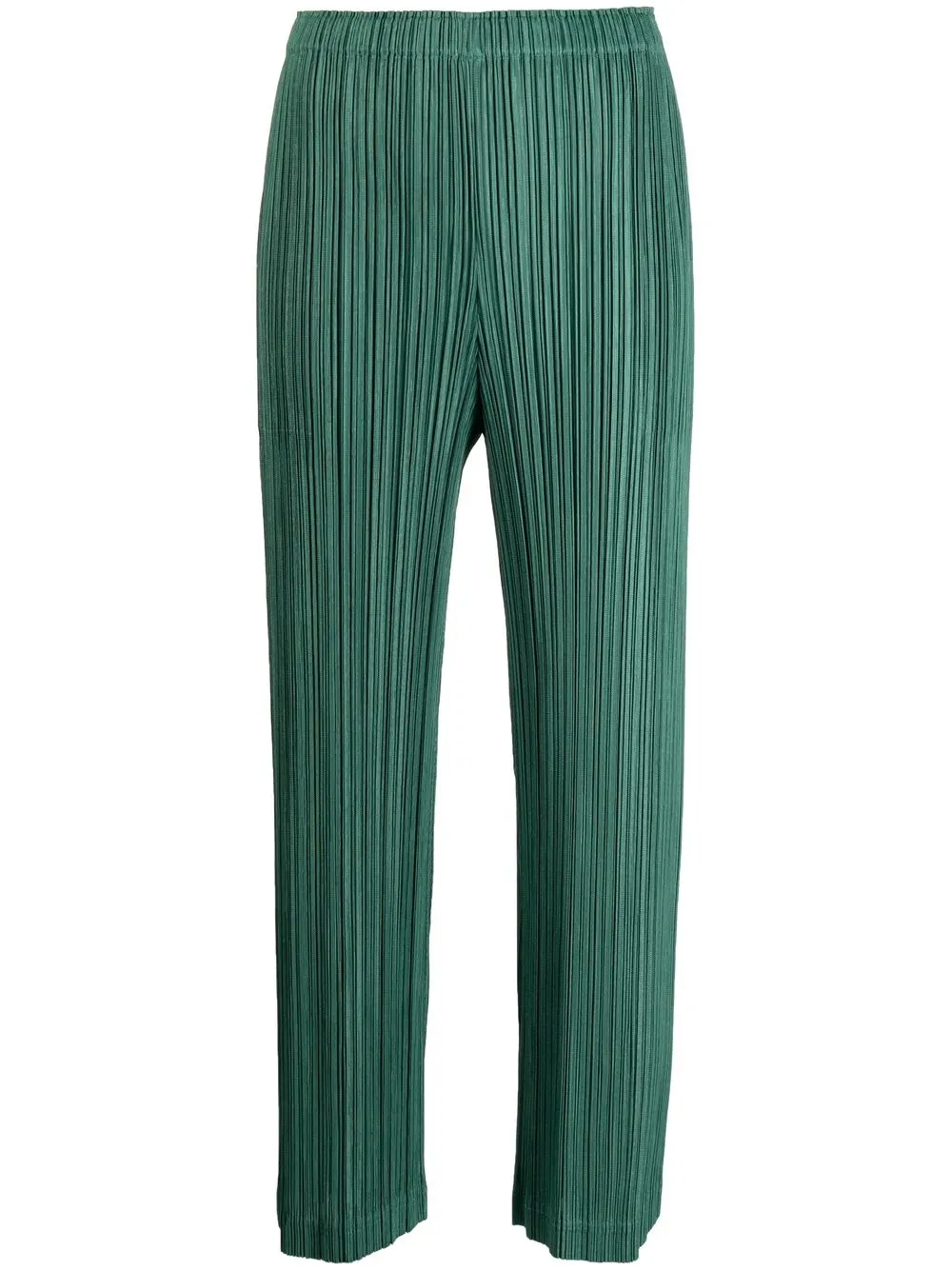 

Pleats Please Issey Miyake plissé-detail cropped trousers - Green