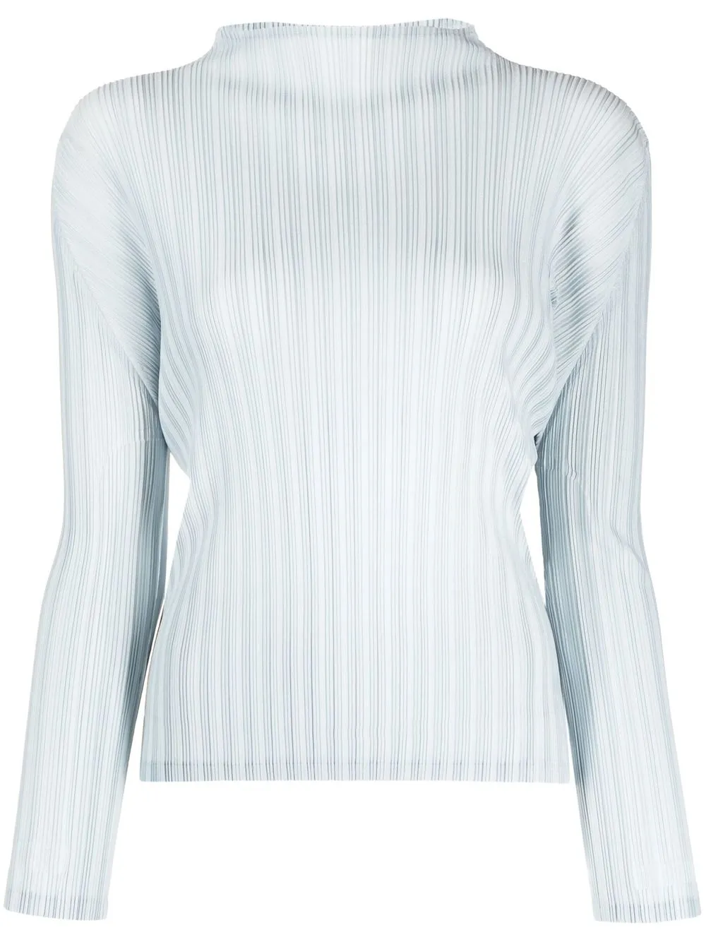 

Pleats Please Issey Miyake long-sleeve pleated top - Blue