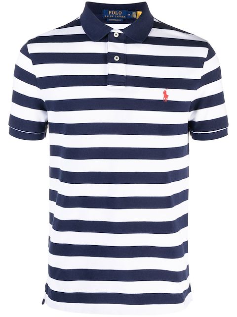 Polo Ralph Lauren Gestreiftes Poloshirt mit Stickerei