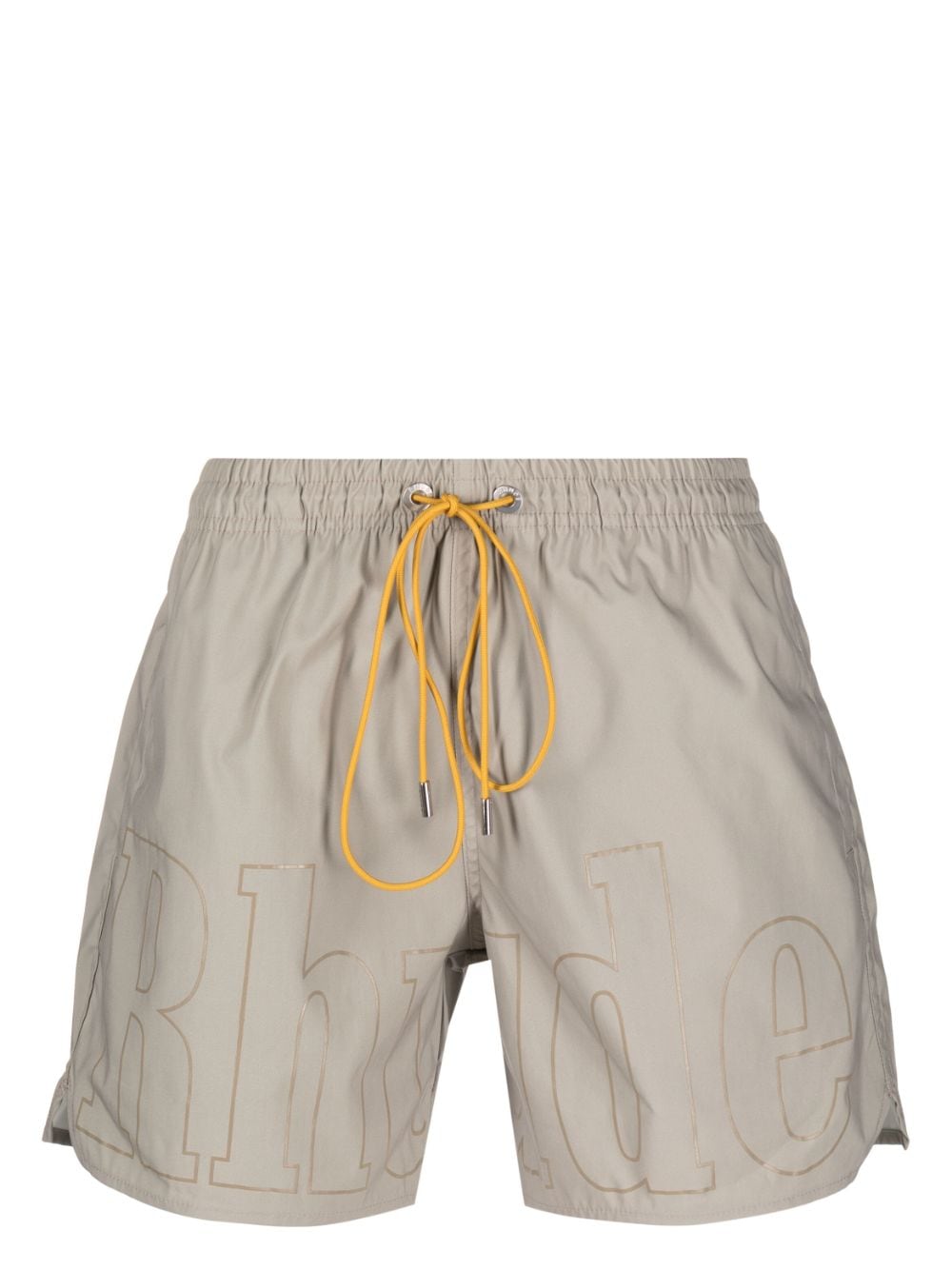Rhude logo-print Drawstring Swim Shorts - Farfetch