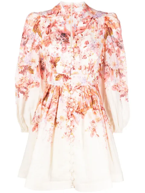 ZIMMERMANN Devi flared linen minidress