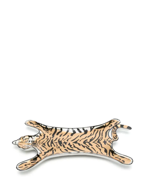 N.Y.発【新品】JONATHAN ADLER★16kGOLDトレイ[タイガー] Amazon.com: Jonathan Adler Tiger Valet Tray : Home & Kitchen