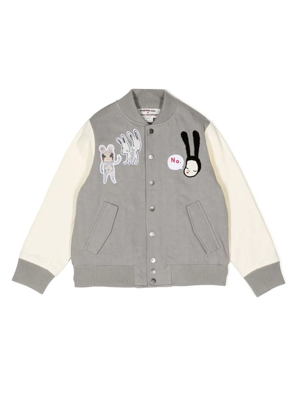 

Stella McCartney Kids x Yoshitomo Nara bomber jacket - Grey
