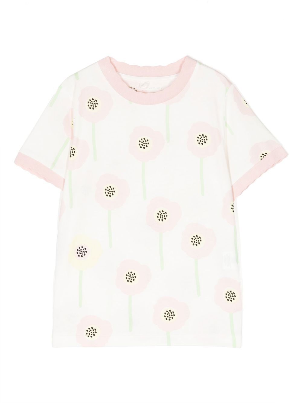 

Stella McCartney Kids floral-print cotton T-Shirt - Neutrals