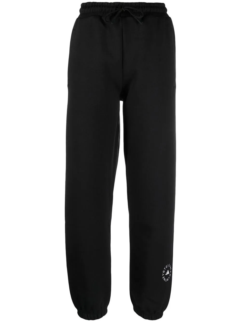 Adidas By Stella Mccartney Logo-print Track Pants In Black